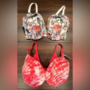 NWT 2 CACIQUE Lane Bryant Invisible Backsmoother Full Coverage Bras 38H